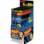 Zig-Zag Rillo Size Cigar Wraps Blueberry