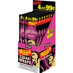 Zig-Zag Rillo Size Cigar Wraps Pink