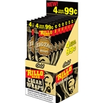 Zig-Zag Rillo Size Cigar Wraps Gold