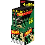 Zig-Zag Rillo Size Cigar Wraps Green