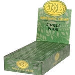 JOB Organic Hemp Rolling Papers Single Wide