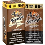 Good Times 4K’s Wraps Cigarillo Size Natural