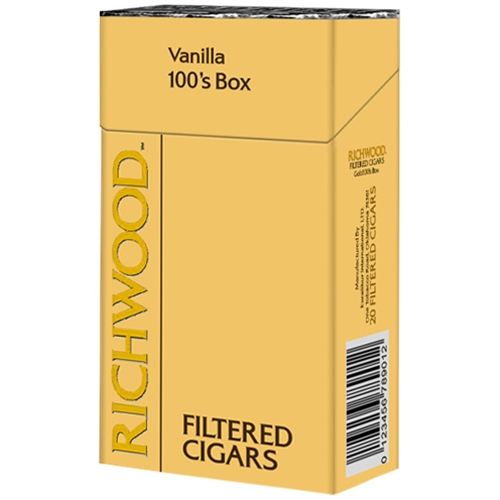 vanilla cigarettes Richwood Filtered Cigars Vanilla