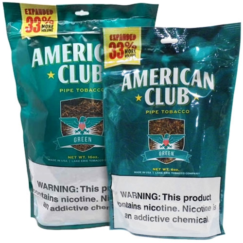 American Club Menthol Pipe Tobacco Smokers Discounts