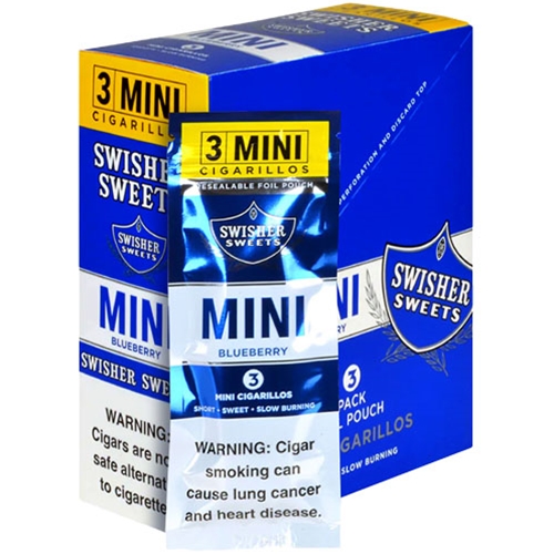 SWISHER SWEET CIG MINI BLUEBEY 20-6PK