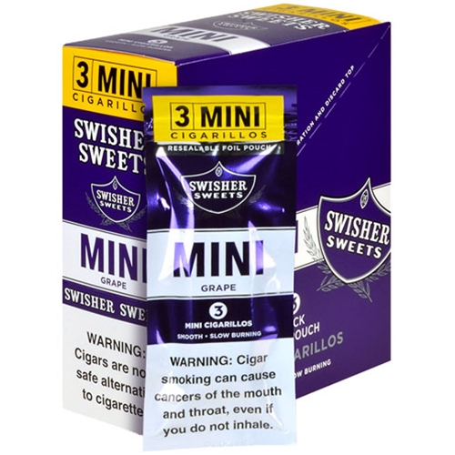 SWISHER SWEET MINI CIGARSILLOS B1G1 GRAPE 10CT