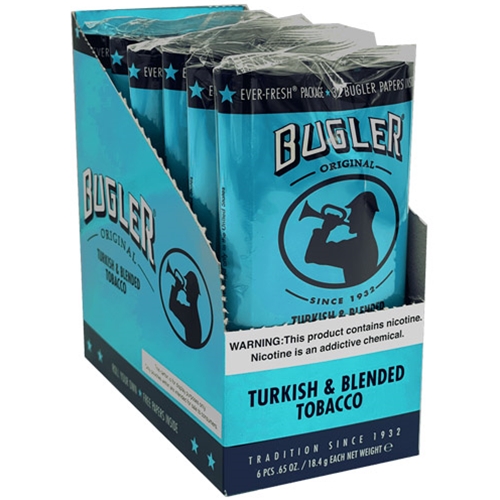 Bugler Pipe Tobacco Box of 6ct Pouches