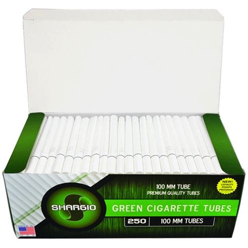 Shargio Filter Tubes 100 mm Size Green (Menthol) 4 Cartons of 250