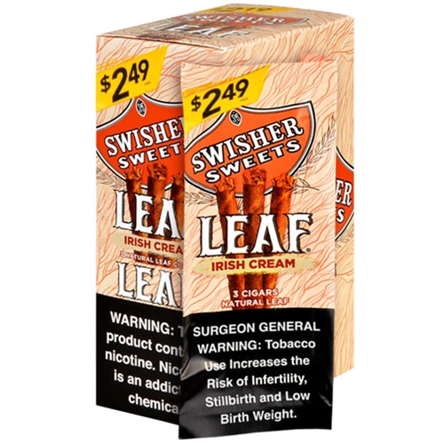 SWISHER SWEET LEAF 10CT /3PK 2.19 IRISH CREAM