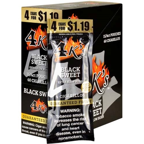 Good Times 4K's Cigarillos Black Sweet | SmokersDiscounts.com