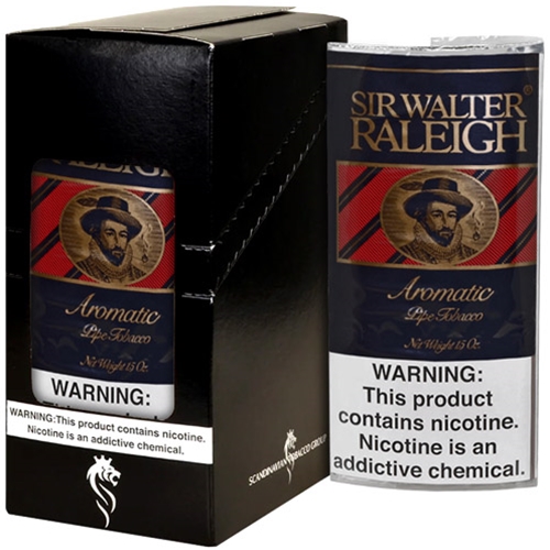 Sir Walter Raleigh Pipe Tobacco Aromatic Box of Five Pouches