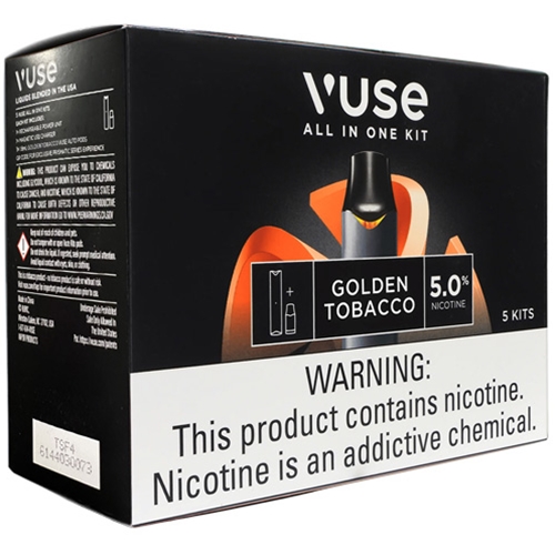 how much is elf bar vape VUSE ALTO All in One Starter Kit Golden Tobacco