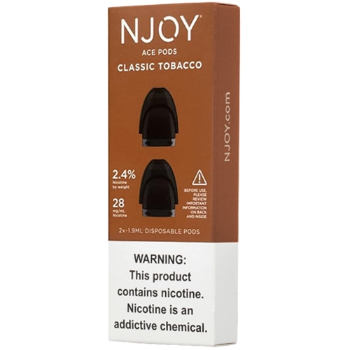 NJOY ACE 2-Pod Disposable Packs Classic Tobacco 2.4%