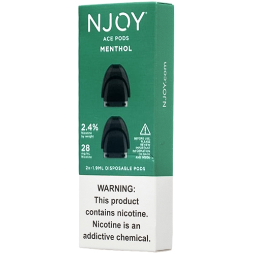 NJOY ACE 2-Pod Disposable Packs Menthol 2.4%