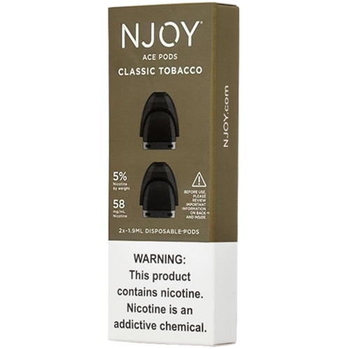 NJOY ACE 2-Pod Disposable Packs Classic Tobacco 5.0%