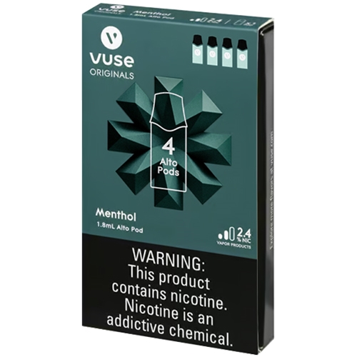 elf bar vape uk Vuse Alto Pods - 2.4% Nicotine - 4ct & 5 Pack main image 1