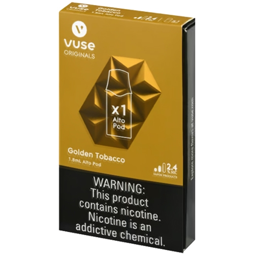 do they sell single vuse pods Vuse Alto Golden Tobacco Starter Kit main image 0