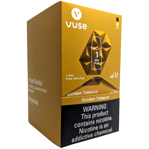 VUSE Alto Single Pod Replacement Pack Golden Tobacco 2.4% |  SmokersDiscounts.com