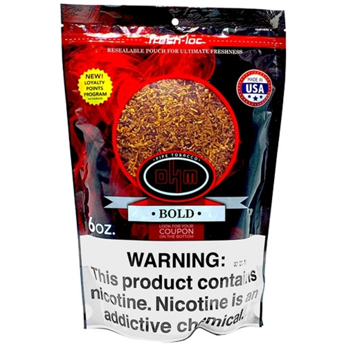 tobacco bold OHM Pipe (Full Flavor) which is the trademark of the brand name manufacturer. Buy OHM Tobacco 5-lb Bold