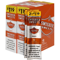 Swisher Sweets Cigarillos Peach