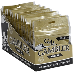 Gambler Pipe Tobacco Gold (Light) Pouches 12ct Box