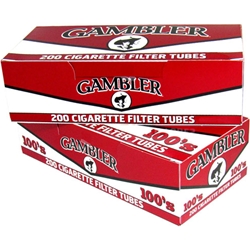 Gambler Filter Tubes 100 mm Full Flavor 5 Cartons of 200