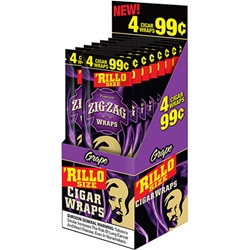 Zig-Zag Rillo Size Cigar Wraps Grape