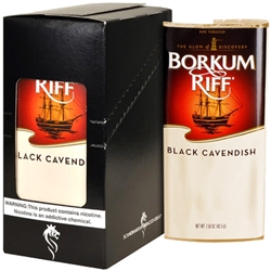 Borkum Riff Pipe Tobacco Black Cavendish Box of Five Pouches