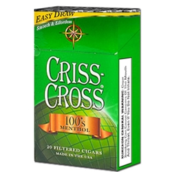 Criss Cross Menthol Filtered Cigars
