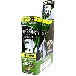 Zig Zag Cigarillos Green Sweets 3pk