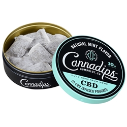 Cannadips Natural Mint CBD Pouches