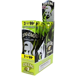 Zig Zag Cigarillos White Grape 3pk