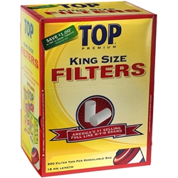Top Premium Filter Tips King Size 16ct Box