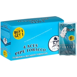 4 Aces Pipe Tobacco Turkish Box of 6 Pouches