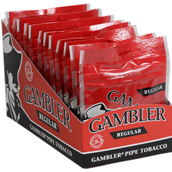 Gambler Pipe Tobacco Regular Pouches 12ct Box