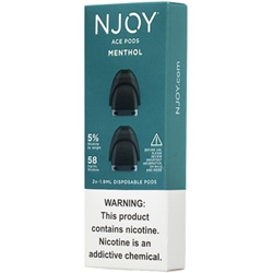NJOY ACE 2-Pod Disposable Packs Menthol 5.0%