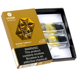 Vuse Alto Golden Tobacco Replacement Pods 2 Pcs Cheap Vype | Vuse Golden  Tobacco Nic Salt 12mg And 18mg EPod Cartridges |up To 6 Packs | UK Vuse Pods  4 Pack Cost
