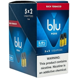(MyBlu) Blu Replacement Liquidpods Rich Tobacco 2.4%
